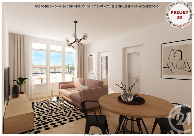 Appartement F3 à vendre - 3 pièces - 57.43 m2 - LIMOGES - 87 - LIMOUSIN - Century 21 Victor Hugo
