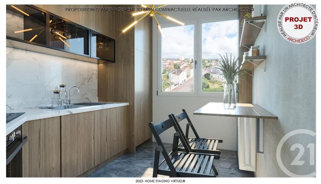 Appartement F3 à vendre - 3 pièces - 63.73 m2 - LIMOGES - 87 - LIMOUSIN - Century 21 Victor Hugo