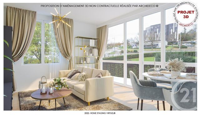 Appartement F3 à vendre - 3 pièces - 60.78 m2 - LIMOGES - 87 - LIMOUSIN - Century 21 Victor Hugo