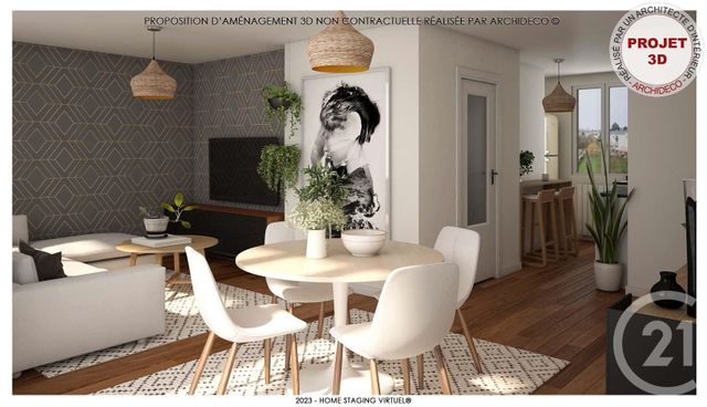 Appartement F5 à vendre - 5 pièces - 67.49 m2 - LIMOGES - 87 - LIMOUSIN - Century 21 Victor Hugo