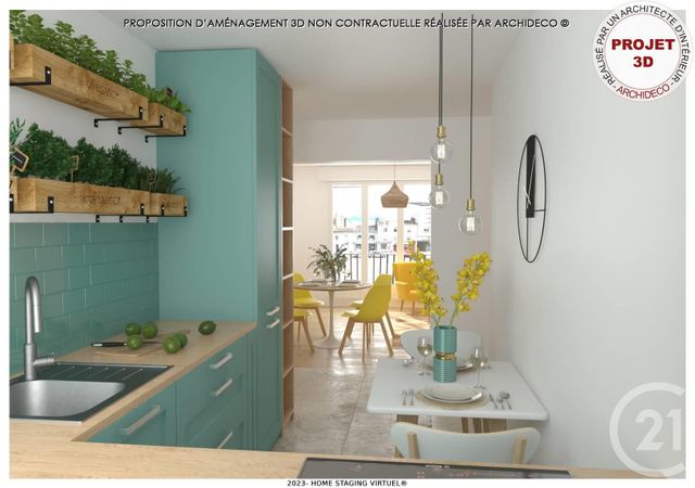 Appartement T3 à vendre - 3 pièces - 70.84 m2 - LIMOGES - 87 - LIMOUSIN - Century 21 Victor Hugo
