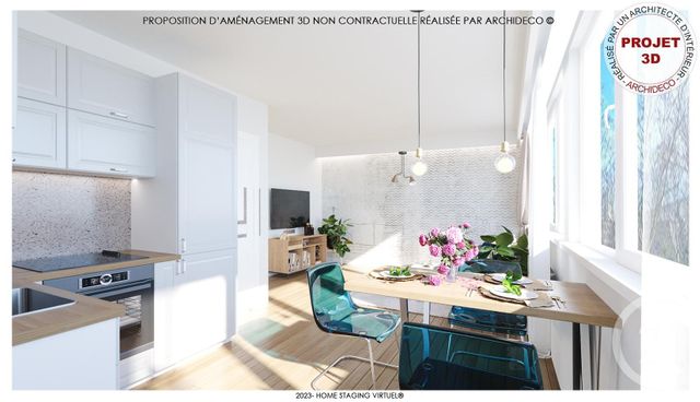 Appartement F3 à vendre - 3 pièces - 58.96 m2 - LIMOGES - 87 - LIMOUSIN - Century 21 Victor Hugo